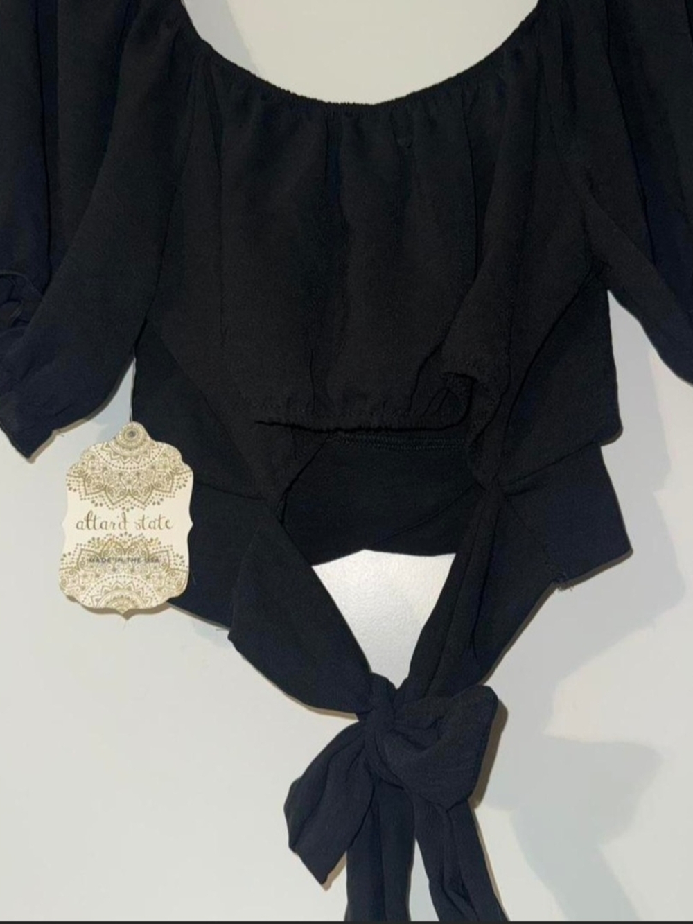 Altar'd State Cropped Off-Shoulder Top - Picture 2 of 4